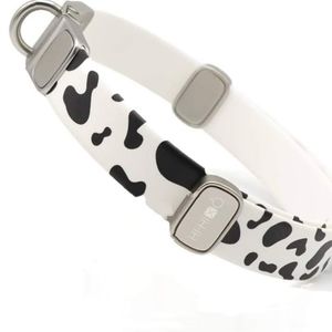 Brand New in Bag; White Cow Print Dog Collar